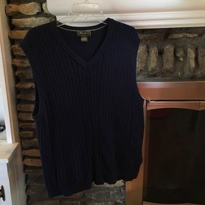 Eddie Bauer Navy Sweater Vest